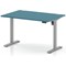 Air Lite 1200mm Height Adjustable Desk, Silver Leg, Dark Teal