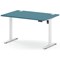 Air Lite 1200mm Height Adjustable Desk, White Leg, Dark Teal