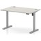 Air Lite 1200mm Height Adjustable Desk, Silver Leg, Dove Grey