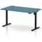 Air Lite 1400mm Height Adjustable Desk, Black Leg, Dark Teal