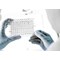 Handsafe Powder-Free Vinyl Gloves, Medium, Clear, Pack of 100