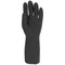 Shield Industrial Rubber Gloves, Size 8/Medium, Black