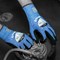 Polyflex Eco Nitrile Palm Coated Gloves, Medium, Blue and Black, Pack of 10