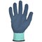 Polyflex Eco Latex Palm Coated Gloves, Large, Green and Blue, Pack of 10