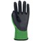 Polyco Polyflex Eco Cut Nitrile Palm Coated Hydrophobic Treated Gloves, 2XL, Green and Black, Pack of 10