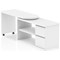 Fleur Smart Storage Desk, 1300mm, White