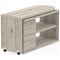 Fleur Smart Storage Desk, 1300mm, Grey Oak