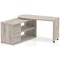 Fleur Smart Storage Desk, 1300mm, Grey Oak