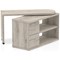 Fleur Smart Storage Desk, 1300mm, Grey Oak