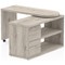 Fleur Smart Storage Desk, 1300mm, Grey Oak
