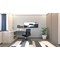 Fleur Smart Storage Desk, 1300mm, Grey Oak