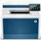 HP Color LaserJet Pro 4302fdn A4 4-in-1 Colour Laser Printer, White and Blue