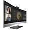 HP S340c Wide Quad HD Curved Monitor, 34 Inch, Matte Silver