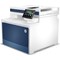 HP Color LaserJet Pro 4302fdw A4 4-in-1 Wireless Colour Laser Printer, White and Blue