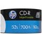 HP CD-R Inkjet-Printable Writable Blank CDs, Wrap, 700mb/80min Capacity, Pack of 50