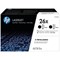 HP 26X Black High Yield Laser Toner (2 Cartridges) CF226XD
