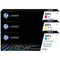 HP 201XM High Yield Laser Toner Cartridges - Cyan, Magenta and Yellow (3 Cartridges)