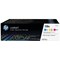 HP 128A Laser Toner Cartridges - Cyan, Magenta and Yellow (3 Cartridges)