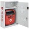 Mediana AED Metal Wall Cabinet, with Glass Door and Alarm, Lockable, Large