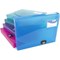 Rapesco Rigid Wallet Document Box, 40mm Spine, A4, Assorted, Pack of 5