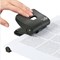 Rapesco Eco 2-Hole Punch with Recycled ABS Casing, Black, Punch capacity: 22 Sheets