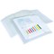 Rapesco Foolscap Popper Wallets, Clear, Pack of 20