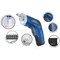 Rapesco Germ-Savvy Antibacterial Cordless Screwdriver, 3.6V, Blue