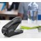 Rapesco Germ-Savvy Eco Flat Clinch Half Strip Stapler, Capacity 30 Sheets, Black