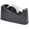 Rapesco Germ-Savvy 500 Tape Dispenser, Takes 25mm x 33m and 25mm x 66mm Tape, Black