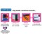 Rapesco Ring Binder, A4, 2 O-Ring, 15mm Capacity, Assorted, Pack of 10