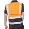 Beeswift Two Tone Executive Waistcoat, Orange & Black, Large Beeswift Two Tone Executive Waistcoat, Orange & Black, Large