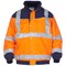 Hydrowear Furth High Visibility Simply No Sweat Pilot Two Tone Jacket, Orange & Navy Blue, 2XL