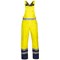 Hydrowear Utting Simply No Sweat High Visibility Waterproof Bib & Brace, Saturn Yellow & Navy Blue, 2XL
