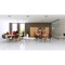 Impulse Extra Tall Half Cupboard and Half Bookcase, 4 Shelves, 2000mm High, Beech