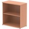 Impulse Low Bookcase, 1 Shelf, 800mm High, Beech