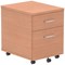 Impulse 2 Drawer Mobile Pedestal, Beech