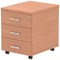 Impulse 3 Drawer Mobile Pedestal, Beech