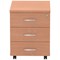 Impulse 3 Drawer Mobile Pedestal, Beech