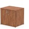 Impulse Desk High Cupboard, 1 Shelf, 730mm High, Walnut