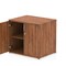 Impulse Desk High Cupboard, 1 Shelf, 730mm High, Walnut