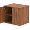 Impulse Desk High Cupboard, 1 Shelf, 730mm High, Walnut