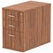 Impulse 3 Drawer Desk High Pedestal, 800mm Deep, Walnut