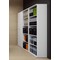 Impulse Tall Bookcase, 4 Shelves, 2000mm High, White