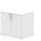 Impulse Desk High Cupboard, 1 Shelf, 730mm High, White