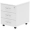 Impulse 3 Drawer Mobile Pedestal, White