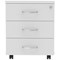 Impulse 3 Drawer Mobile Pedestal, White