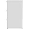 Impulse Foolscap Filing Cabinet, 3 Drawer, White