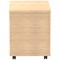 Impulse 3 Drawer Mobile Pedestal, Maple