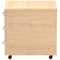 Impulse 3 Drawer Mobile Pedestal, Maple