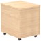 Impulse 3 Drawer Mobile Pedestal, Maple